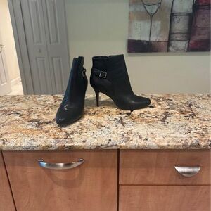 White House Black Market Sleek Black Heeled Boots